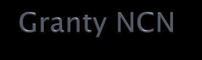 Granty realizowane obecnie w ZAI Dr Dariusz Guziejewski 2017-2019 "Studies of electrode reaction kinetics with square wave voltammetry", grant from NCN, Sonata