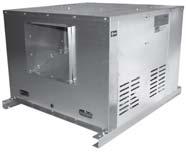 przystosowane do pracy w wysokich temperaturach silnik asynchroniczny trójfazowy 3x230/400V (do 3 KW) oraz 3x400/690V (powyżej 3 kw), 50 Hz, IP55, klasa izolacji F wyrzut pionowy oraz wykonanie
