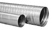 RZS Rura zwijana typu Spiro Kanały wentylacyjne okrągłe dostępne w zakresie średnic od 80 mm do 1600 mm standardowa długość 3 m wykonane z blachy stalowej ocynkowanej zgodne z PN-EN 1506:2001 od
