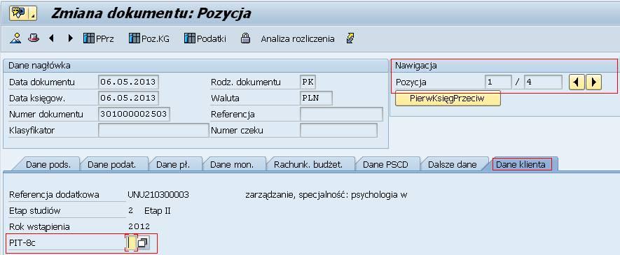 7. Ikoną u góry formatki zatwierdź