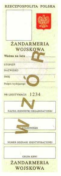 Wzór nr 7 (2) do 18 Uwagi: Część wewnętrzna legitymacji Legitymacja składana wzdłuż krótszego boku na dwie równe części. Górna część legitymacji zawiera: 1.