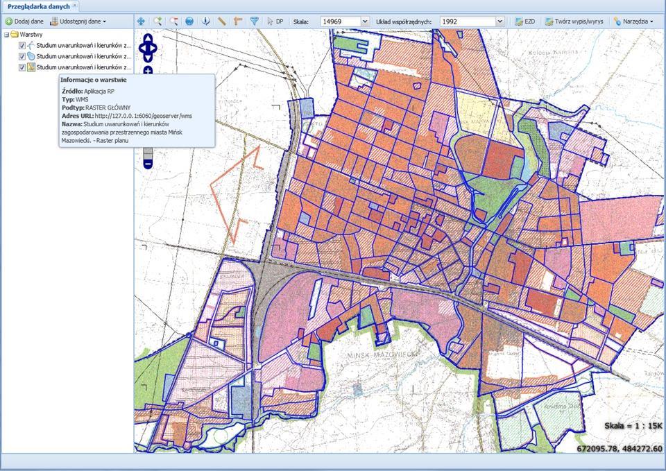 CYFRYZACJA DOKUMENTÓW PLANISTYCZNYCH MODUŁ REJESTR PLANÓW Umożliwia prowadzenie rejestru dokumentów planistycznych, w tym: tworzenie wypisów i wyrysów, podłączanie zewnętrznych usług IIP,
