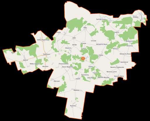 RYSUNEK 7 MAPA GMINY WYSZKI Źródło: wikimedia.