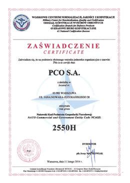 Certyfikaty PROFIL SPÓŁKI Blisko 40 lat działalności spółki pozwoliło na wypracowanie mocnej pozycji na rynku.