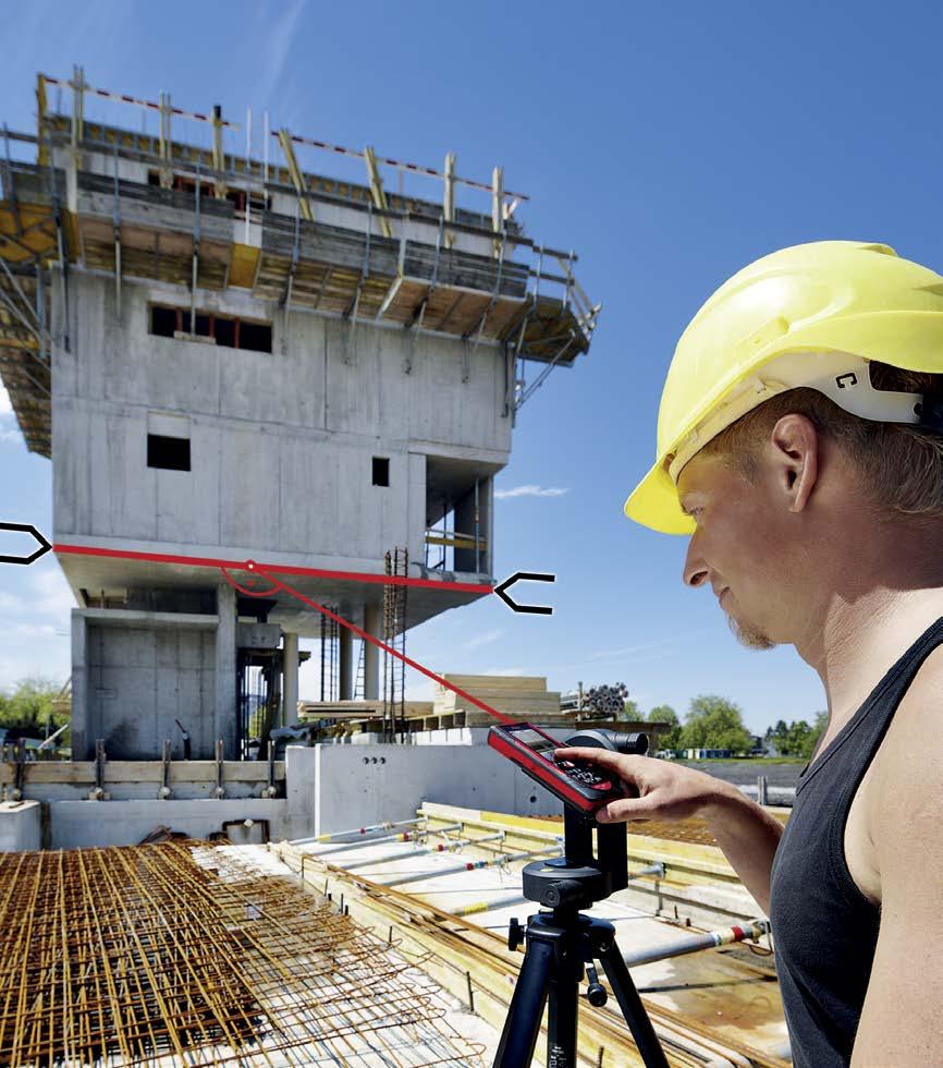 Leica DISTO D810 touch Pomiary na zdjęciach z optycznym powiększeniem Po prostu dotknij! Duży ekran dotykowy umożliwia szybką i intuicyjną obsługę.