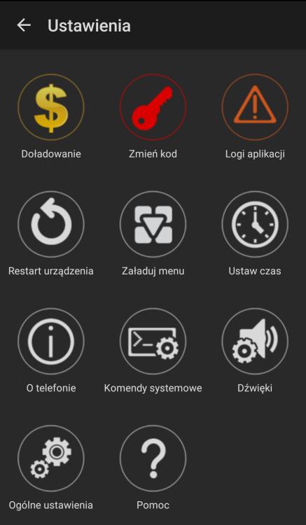 Str. 19 Obsługa Aplikacji Ekran ustawień: 4.