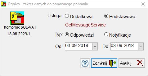 2. Modyfikacje oraz poprawki błędów w systemie Komornik SQL- VAT w wersji 18.08 2029.1 1. Zmieniony został adres usługi produkcyjnej dla CEPIKu 2.0. Adres zostanie automatycznie zmieniony podczas aktualizacji systemu.