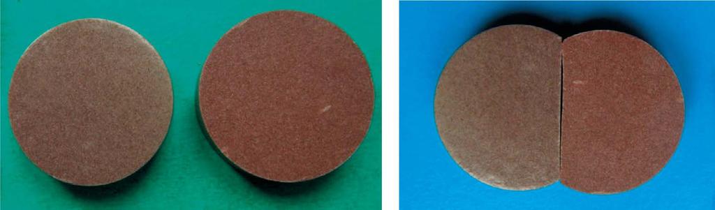 A similar result was observed for the pellets made of sample material PZ-3, which due to the relatively lowest content of Fe 2 O 3 are characterized by the brightest