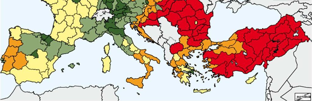 GDP per inhabitant, in PPS, by NUTS 2 regions, 2007