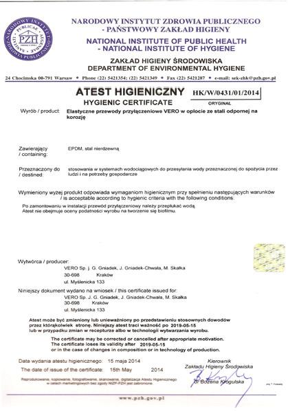 HIGIENICZNY NARODOWY INSTYTUT ZDROWIA PUBLICZNEGO - PANSTWOWY ZAKLAD HIGIENY NATIONAL INSTITUTE OF PUBLIC HEALTH - NATIONAL INSTITUTE OF HYGIENE ZAKt.