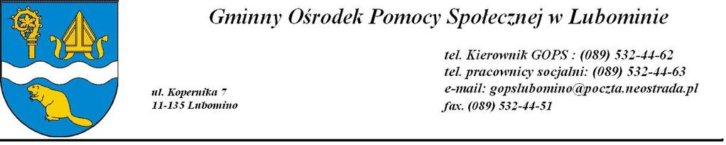 1. WPROWADZENIE powierzchnia Położenie, Gmina Lubomino jest gminą wiejską o powierzchni 149,2 km2, położoną w północno- zachodniej części województwa warmińsko- mazurskiego.