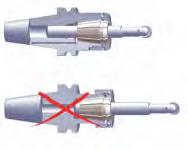 The extra reinforcement of the chuck body to the diameter of the clamping nut results in perfect stability with maximum compactness SZTYWNOŚĆ Uchwyty precyzyjne są zaprojektowane i wykonane według