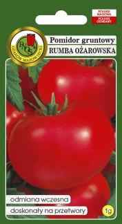 RUMBA OŻAROWSKA Odmiana karłowa, wiotkołodygowa, wczesna, bardzo plenna, tolerancyjna na choroby. Jedna z najlepszych odmian dla przetwórstwa.