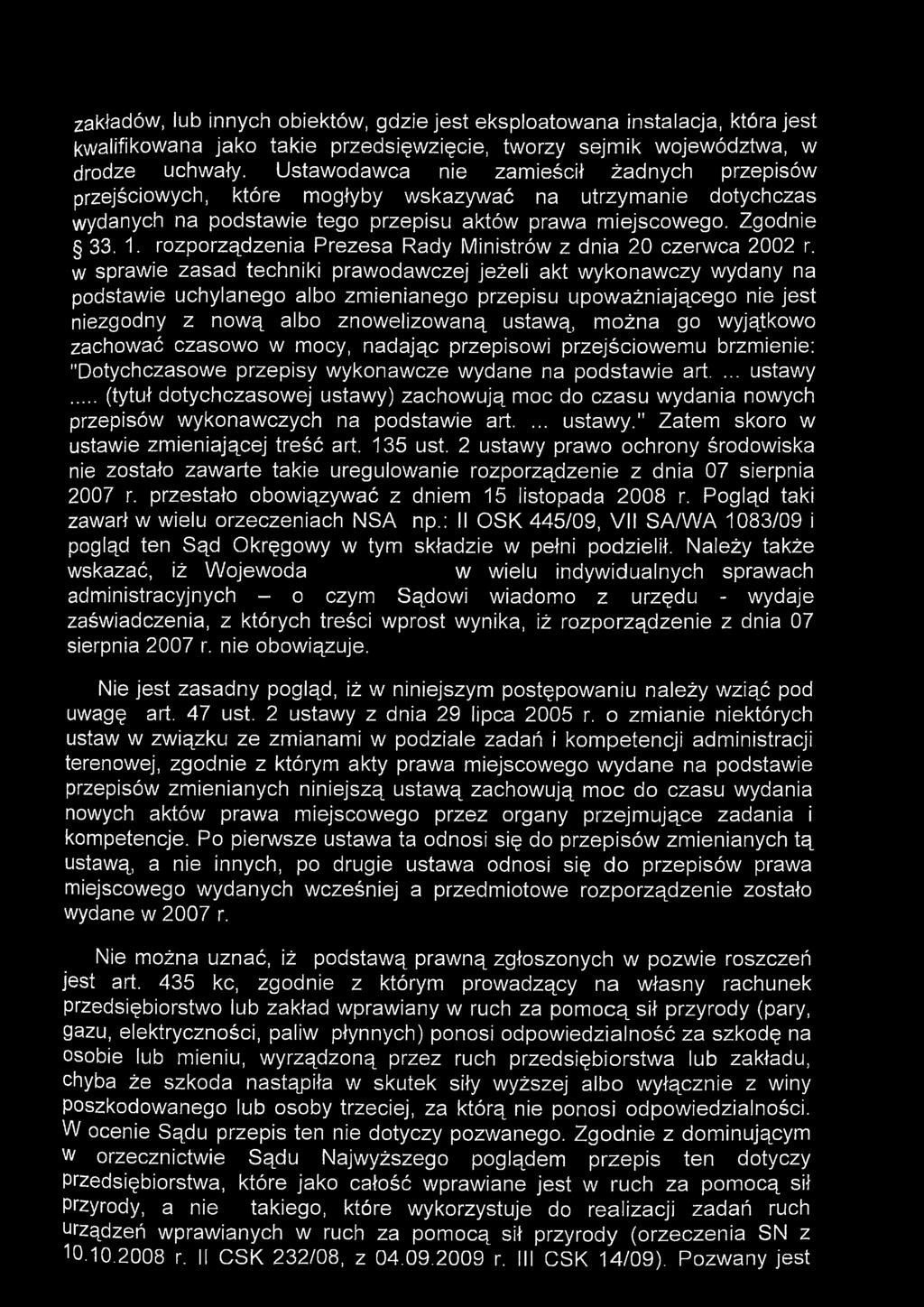 rozporządzenia Prezesa Rady Ministrów z dnia 20 czerwca 2002 r.