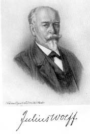 Julius Wolff (836 90) Badania nad strukturą kośi Chirur, ortoeda; Pol omiędzy obi mehaniznymi a