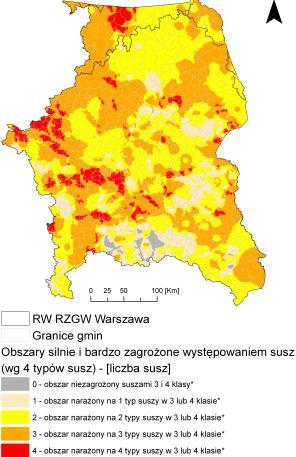 Do najbardziej zagrożonych pożarami zaliczają się tereny leśne położone wzdłuż szlaków drogowych i dróg kołowych oraz lite młodniki sosnowe, przylegające do łąk i pastwisk.