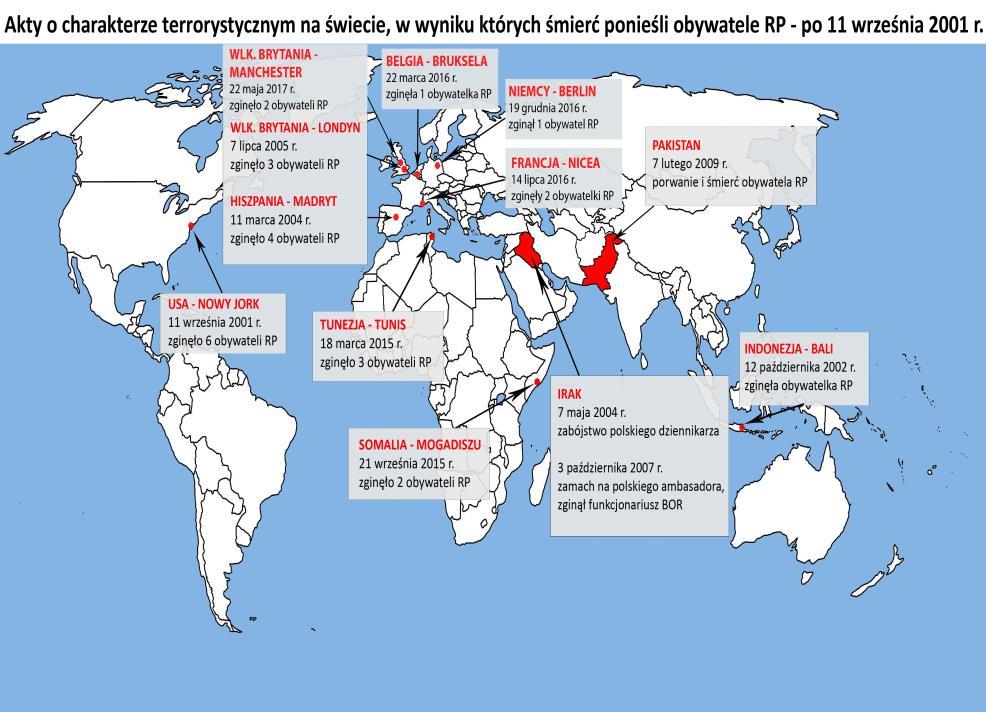 ZDARZENIE O CHARAKTERZE TERRORYSTYCZNYM Charakterystyka zagrożeń oraz ocena ryzyka ich wystąpienia, w tym dotyczących infrastruktury krytycznej POTENCJALNE SKUTKI ZAGROŻENIA LUDNOŚĆ: bezpośrednie