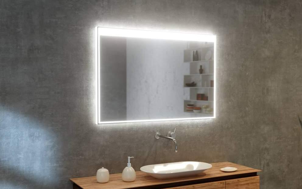 DONATO Cristal Vision 5mm mirror, construction - varnished steel Cristal Vision 5mm Spiegel, Konstruktion - lackierter Stahl Lustro Cristal Vision 5mm, konstrukcja - stal lakierowana 8 60 H 10 8 50
