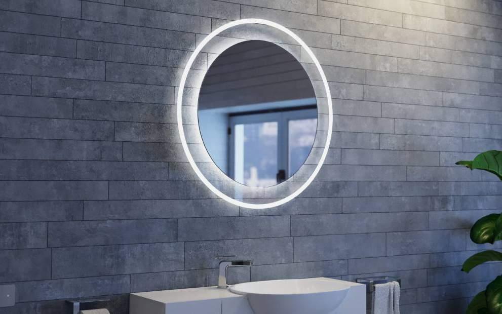 LUXORIA Cristal Vision 5mm mirror, construction - stainless steel Cristal Vision 5mm Spiegel, Konstruktion - Edelstahl Lustro Cristal Vision 5mm, konstrukcja - stal nierdzewna 40 H 80 LUXORIA 70