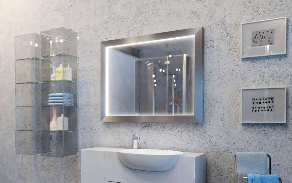 CARETO Cristal Vision 5mm mirror, construction - stainless steel Cristal Vision 5mm Spiegel, Konstruktion - Edelstahl Lustro Cristal Vision 5mm,