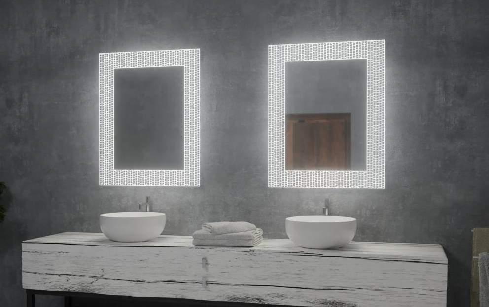 MOSAIC Cristal Vision 5mm mirror, construction - stainless steel Cristal Vision 5mm Spiegel, Konstruktion - Edelstahl Lustro Cristal Vision 5mm, konstrukcja - stal nierdzewna 16 40 800 1 MOSAIC