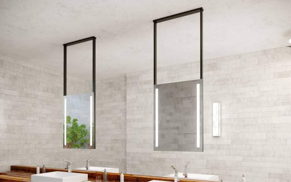 INVERTO 5mm mirror, construction - stainless steel 5mm Spiegel, Konstruktion - Edelstahl Lustro 5mm, konstrukcja - stal nierdzewna 80 700 ~ 1100 Height to select Hohe zu Bestellen ysokość do wyboru