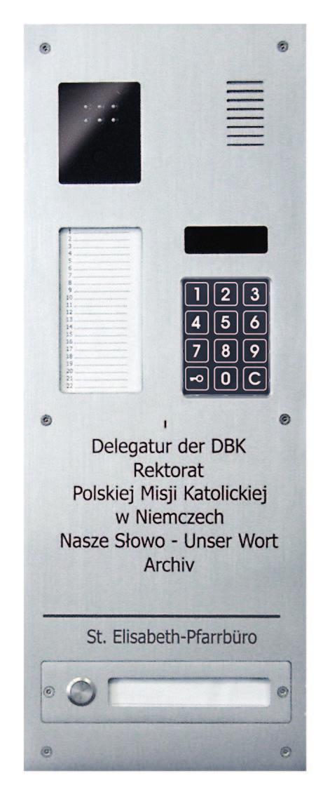 PANELE ZEWNĘTRZNE INOX NIESTANDARDOWE Indywidualizacja wyrobu jest stosunkowo nową usługą, która pozwala na zaprojektowanie panela zewnętrznego ze stali nierdzewnej w niestandardowym kształcie z