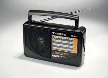 RADIA PRZENOŚNE TS456 Radioodbiornik AM/FM/SW1-2 Zasilanie