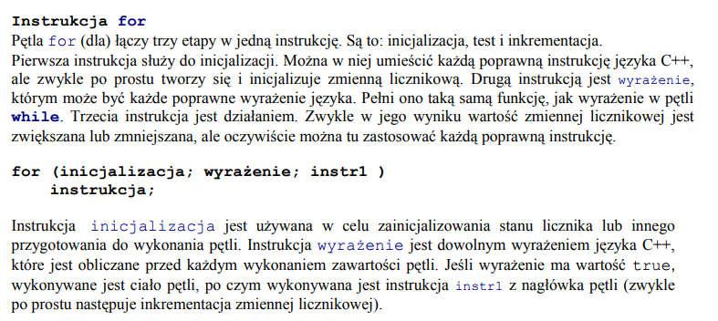 Zadania pętla for: 1. Napisz program, który dla wczytanej z klawiatury liczby naturalnej n wypisze na ekranie n- początkowych liczb naturalnych począwszy od 1. 2.