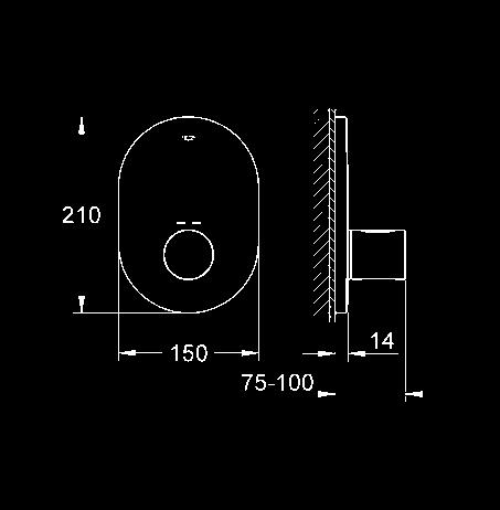 Rapido T uniwersalny podtynkowy element termostatyczny 19 469 000 chrom 273,00 Grohtherm 3000 Cosmopolitan bateria centralna z termostatem do montażu gotowego do: GROHE Rapido T 35 500 000 (zamawiany