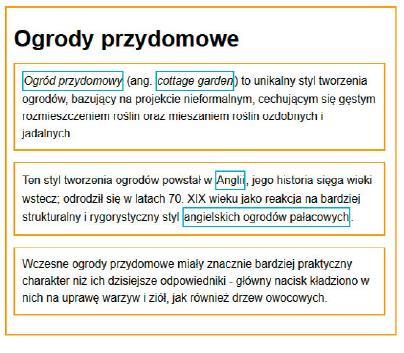 1. CEL ĆWICZENIA Celem ćwiczenia jest zapoznanie się ze składnią języka HTML dotyczącą identyfikacji i grupowania elementów oraz wstawiania plików multimedialnych. 2. MATERIAŁ NAUCZANIA 2.1. Wstawianie obrazów Obrazy na stronie umieszczamy używając elementu HTML <img>.