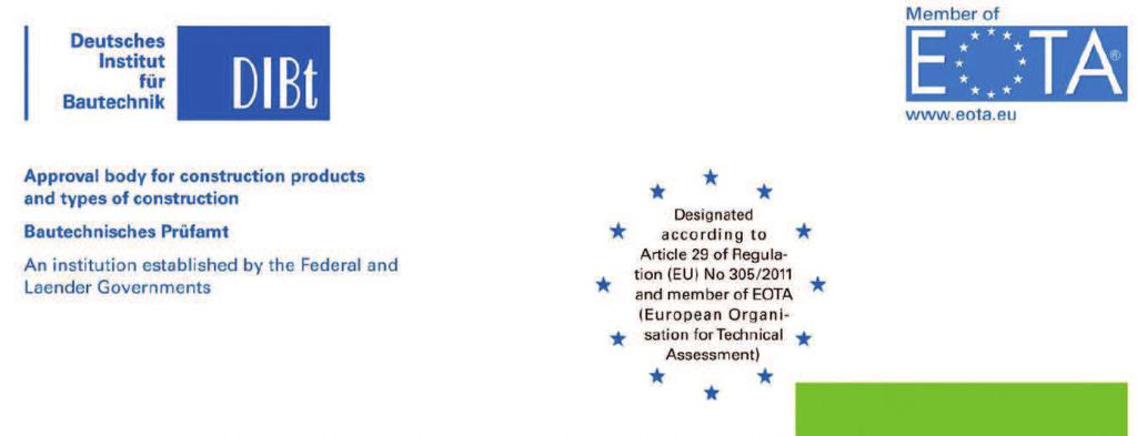 Europejska Ocena Techniczna ETA-17/0450 z dnia 29 styczeń 2018 (tłumaczenie na język polski wykonane przez KLIMAS sp. z o.o. oryginał w języku niemieckim) Część ogólna Jednostka Oceny Technicznej