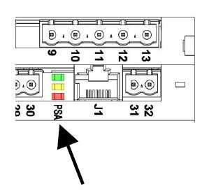 Trzy diody LED na karcie elektronicznej Master HUM2 z boku złącza J1, umożliwiają poznanie stanu urządzenia, nawet bez wyświetlacza.