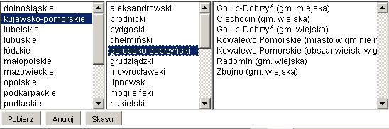 Przycisk Zapisz i wyjdź służy do zapisu wprowadzonych danych i powoduje powrót do poprzedniego okna. Przycisk Zastosuj służy do zapisania wprowadzonych danych, ale nie powoduje wyjścia z programu.