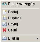 W dolnej części ekranu znajduje się lista próbek przyporządkowanych do danego zlecenia. Dowolnie można zmieniać kolejność pozycji próbek z listy klikając na nazwach kolumn.