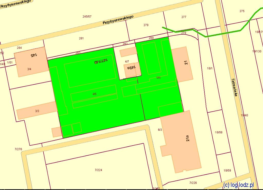Lokalizacja 16 Targowisko Przybyszewskiego 147