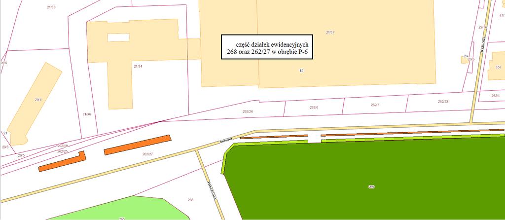 Lokalizacja 20a Teren przy cmentarzu p.w.