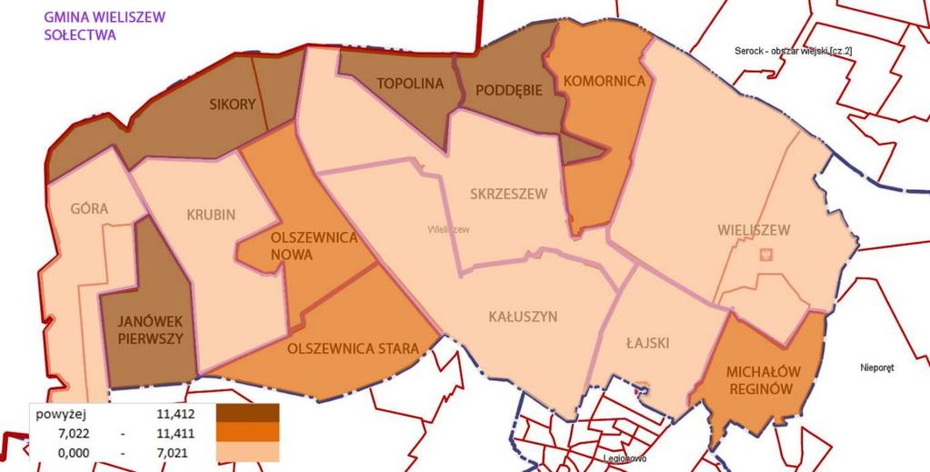 Rysunek 8 W7 - Liczba popełnionych przestępstw w