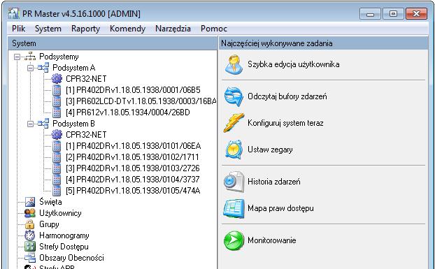Rys. 8 Okno główne programu PR Master 4.2.