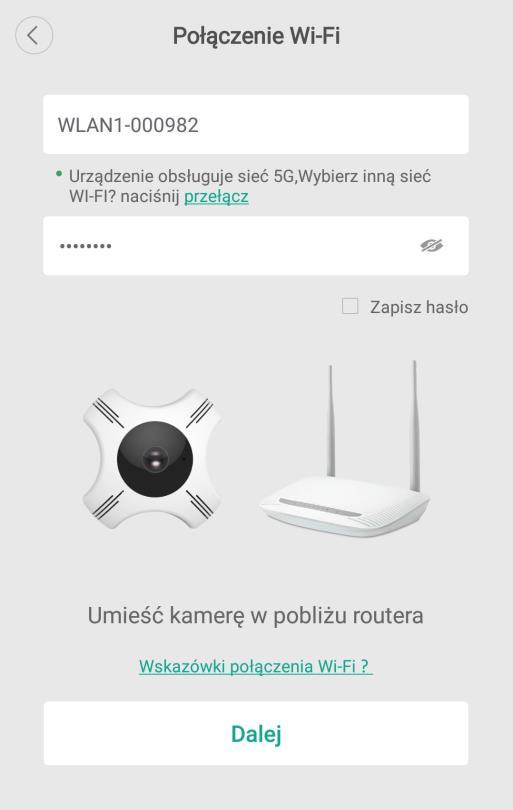 4) Następnie należy połączyć kamerę z siecią