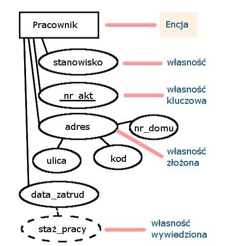 Deskryptory Deskryptory - wszystkie nie unikatowe własności encji.