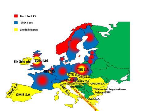 Krajowy rynek energii elektrycznej w warunkach funkcjonowania wielu 45 - NordPool (SPOT AS) w dniu 22 kwietnia 2016 r.