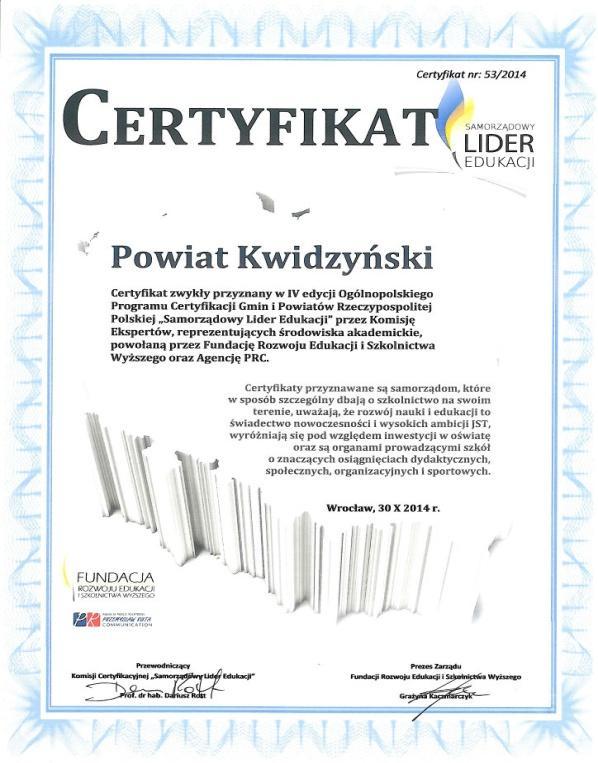Informacja o stanie realizacji zadań oświatowych za rok