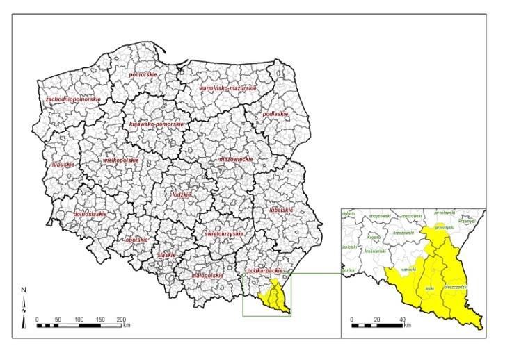 LESKI Baligród 158 3 320 21 Cisna 287 1 728 6 Lesko 111 11 759 106 Olszanica 94 5 116 53 Solina 185 5 327 29 POWIAT SANOCKI Komańcza