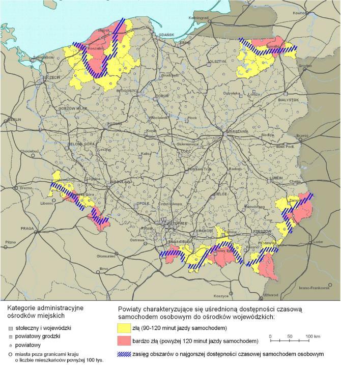 dostępności w relacjach krajowych i międzynarodowych, a z drugiej na pobudzaniu ich endogenicznego rozwoju z wykorzystaniem możliwości jakie oferuje współpraca transgraniczna.