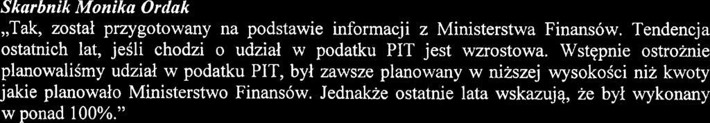 ",,z Wieloletniej Prognozy Finansowej wynika, ze roku przyszlym, mimo ze planujemy zmniejszyk deficyt, kwota dlugu wzroinie do kwoty 15.500.000~1.