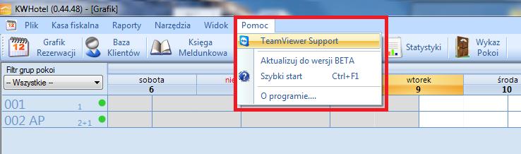 uruchomienie naszego dedykowanego modułu pomocy. Jak to zrobić? Jeżeli nie posiadasz własnego programu TeamViewer, możesz pominąć KROK 1.