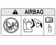 64 Fotele, elementy bezpieczeństwa EN: NEVER use a rearward-facing child restraint on a seat protected by an ACTIVE AIRBAG in front of it; DEATH or SERIOUS INJURY to the CHILD can occur.