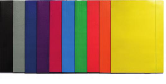 54 Teczka z gumką kolor A4 Barbara Wykonana z grubego makulaturowego kartonu 300 g/m²,