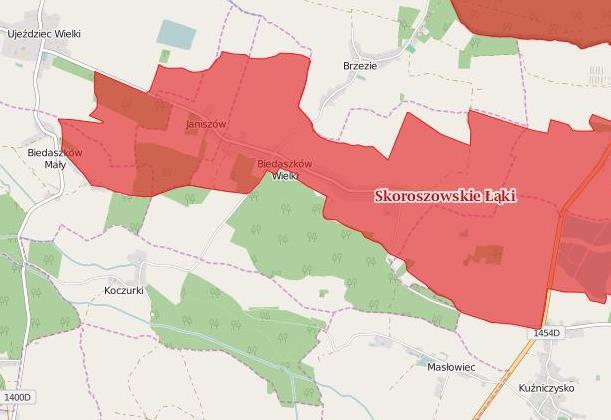 Ostoja nad Baryczą (kod PLH020041), o powierzchni 820,26 km 2, Natura 2000 Specjalny Obszar Ochrony Siedlisk (SOO), oddalony o ok. 10 km na północ od miasta Trzebnica.